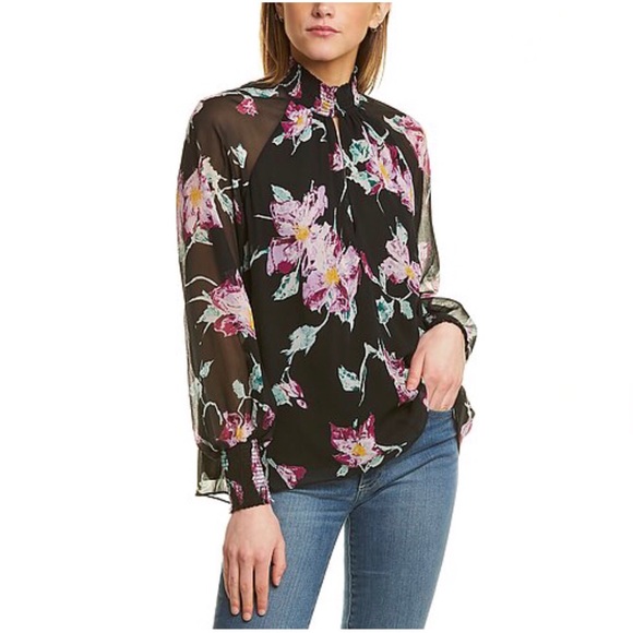 A.L.C. Venetia Floral Silk Blouse NWOT - Picture 9 of 9